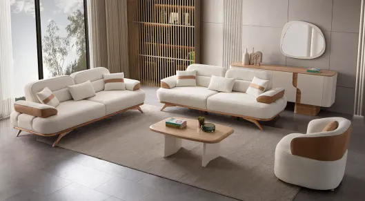 Product img 2, Salda Ahşap Ayaklı Koltuk Takımı